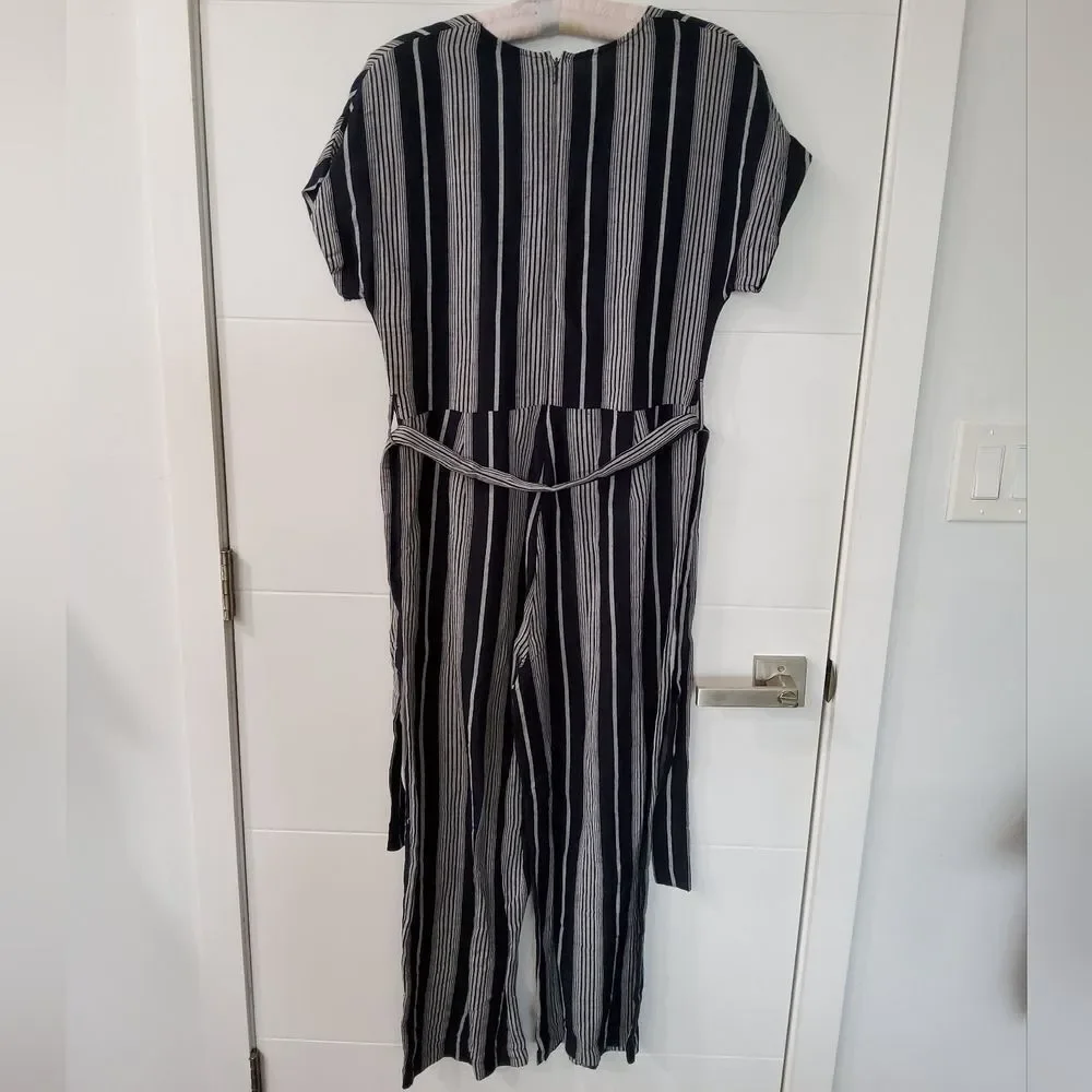 Rails Angela Mediterranean Stripe Belted Jumpsuit Size S - Picture 5 of 12